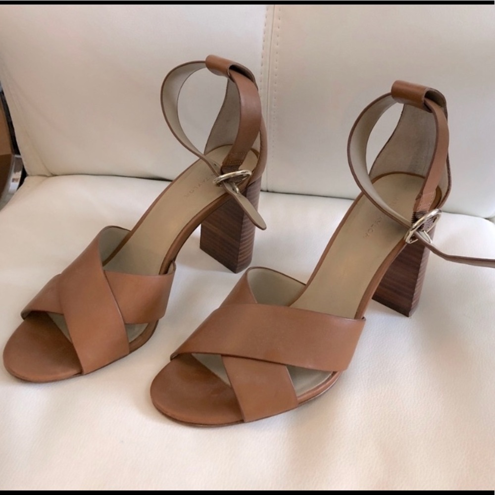 LAST CHANCE Brown High Heel Sandals Ann Taylor 7